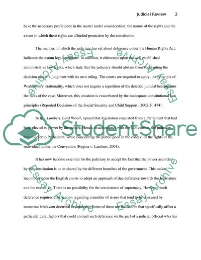 Judicial Review- public law