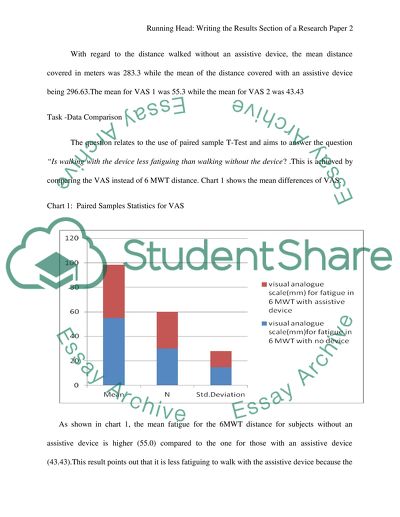Writing the result section of a research paper