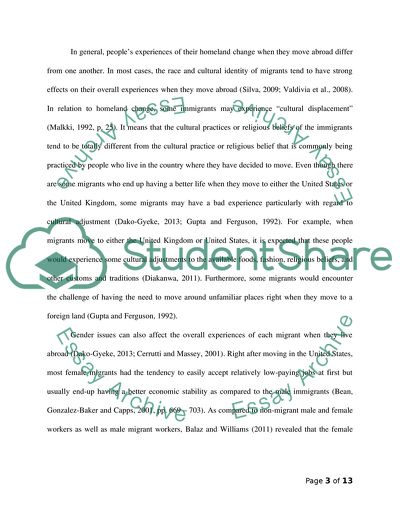 Do Migrants Experiences of Home Change When They Leave Their Homelands