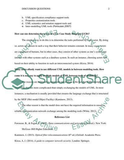 System Development of Disscusion Questions