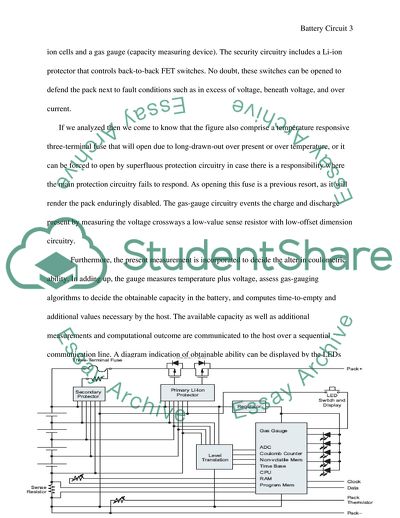 Use of Batteries as Power Sources
