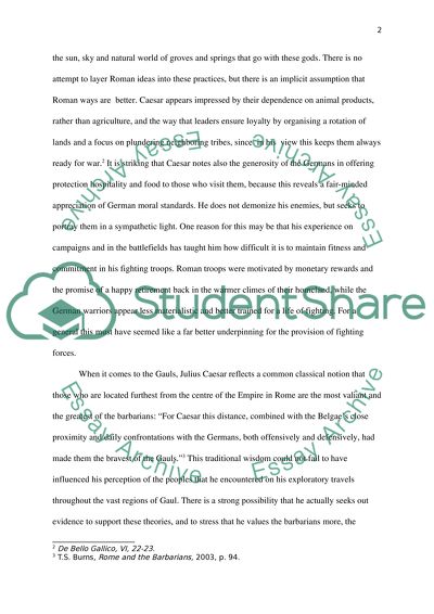 Julius Caesar and Tacitus