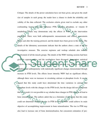 Whole Body Vibration and Bone Mass