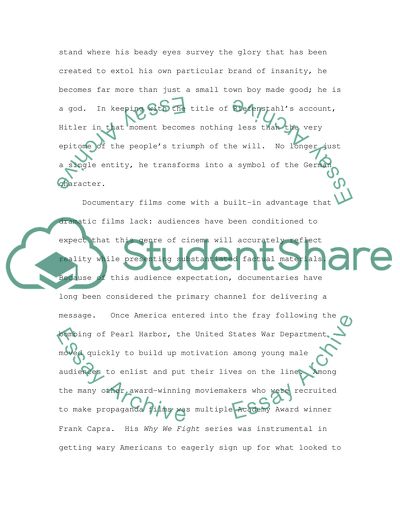 In What Sense Is Documentary Films Political