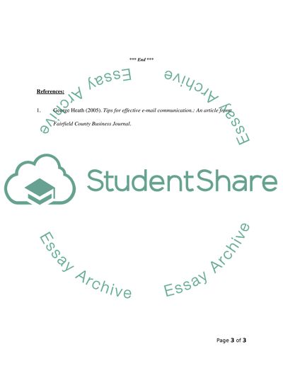 E-mail Communication