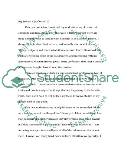 Learning Log Section