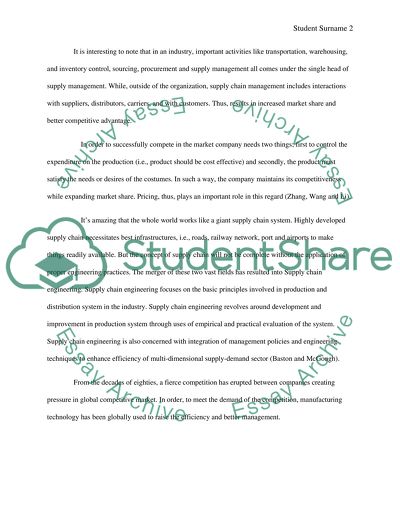 Supply Chain Management in Engineering and Construction