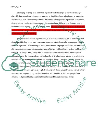 The Concept of Diversity