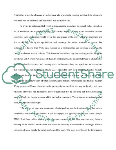 Short Story: A Worn Path