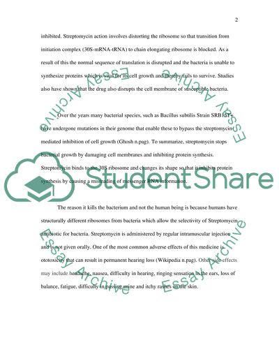 Antibiotic Streptomycin