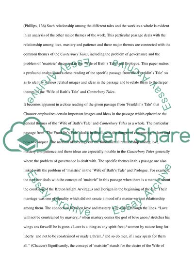 Canterbury Tales and Chaucer