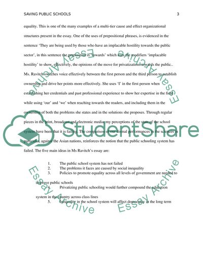 Saving Our Public Schools