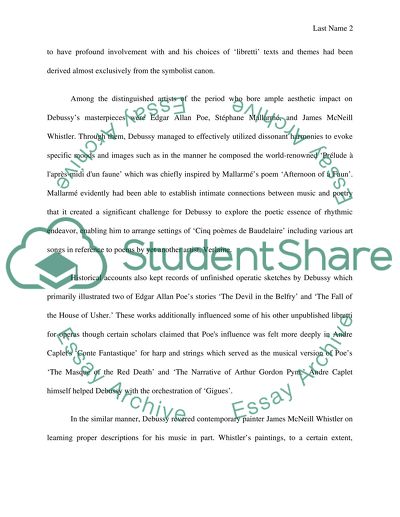 How Symbolism art influenced on Debussys music