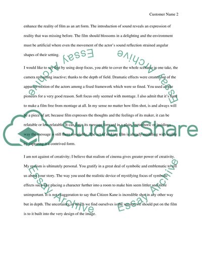 Analysis of filmmaking of French critic Andr Bazin