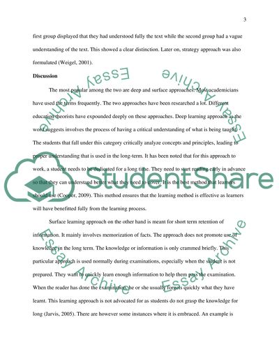 learning strategies essay