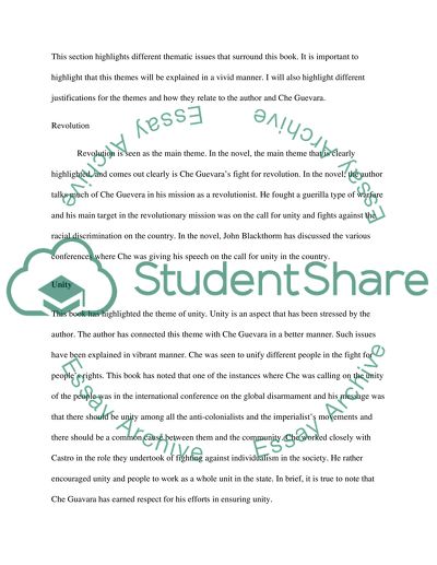 Bibliographic Book Analysis of Che Guevara