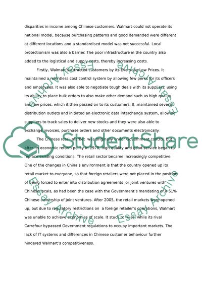 Walmarts Business Models