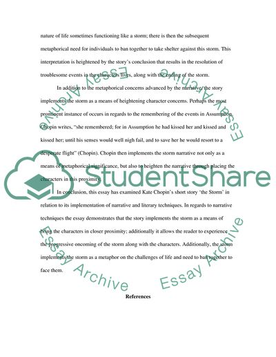 The Storm: Literary Analysis