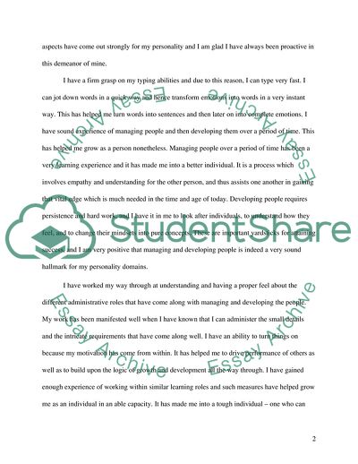 A Shared Vision and a Strategic Plan in Job Application