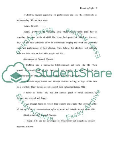 Concerted Cultivation and Natural Growth