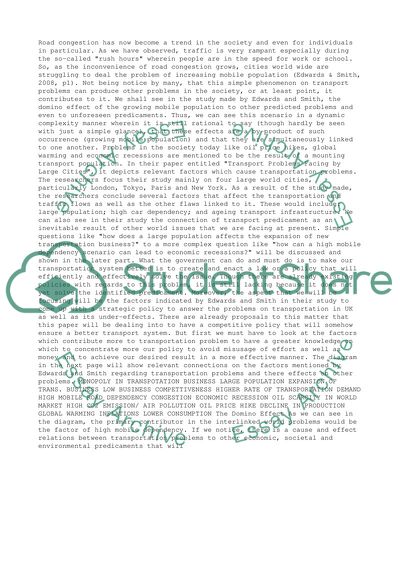 What should the UK Government do to make our transport systems work better