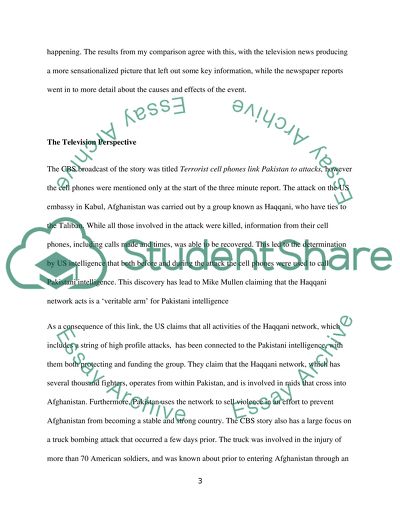 The Effect of Media Type on the Message of Pakistan and the United States
