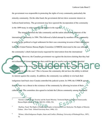 The History of the Lubicon Lake Band and the Case Against Canada