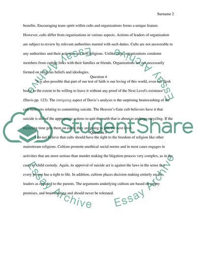 Answers for 5 discussion questions