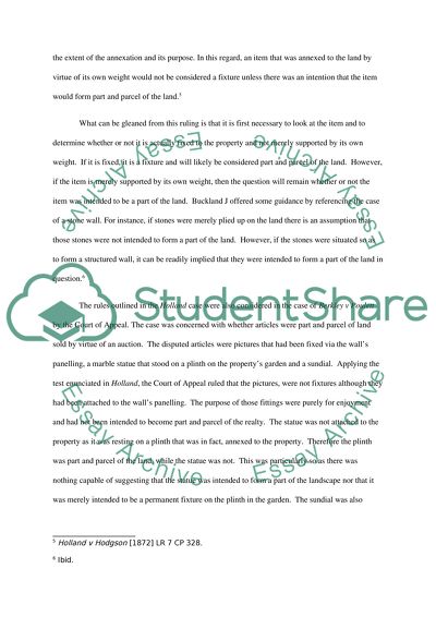 The Major Difference Between Fittings and Fixture in Land Law