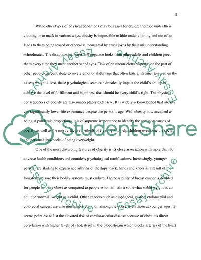 Obese Children as Public Problem