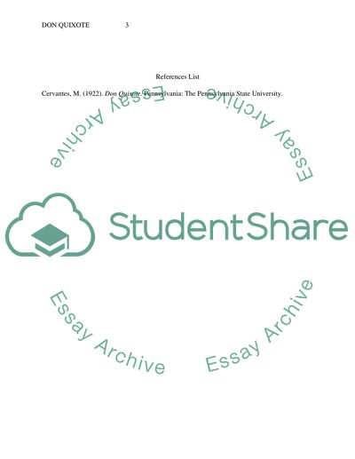 Read Chapters 1-8, in Part I of Don Quixote and answer the question