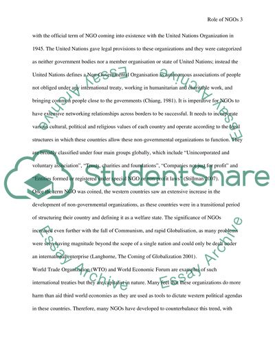 NGOs performing governmental functions