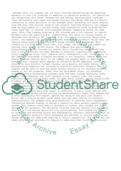 General Mills - Overview and History