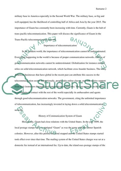 Guam Trans-Pacific Telecommuncation