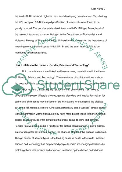 Good Cholesterol and Breast Cancer Risk