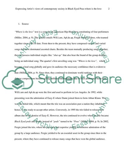 How Popular Music is Used to Express the Artists Views of Contemporary Society