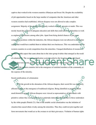 Globalization in the African Diaspora