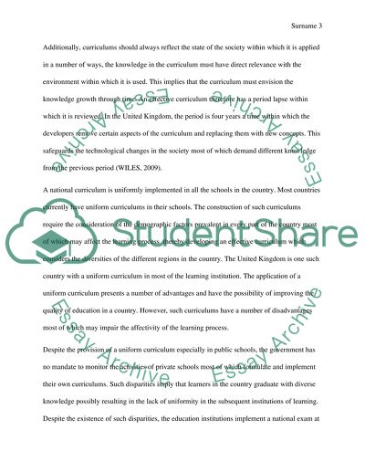 National Curriculum In Schools In England