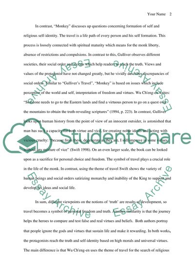 Travel as a Symbol of Personal Freedom, Self-Identification and Truth