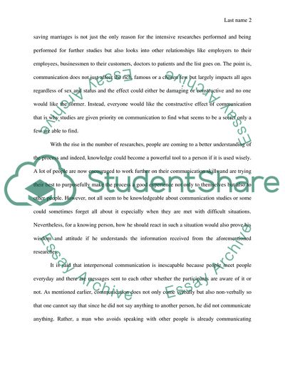 The Importance of Interpersonal Communication