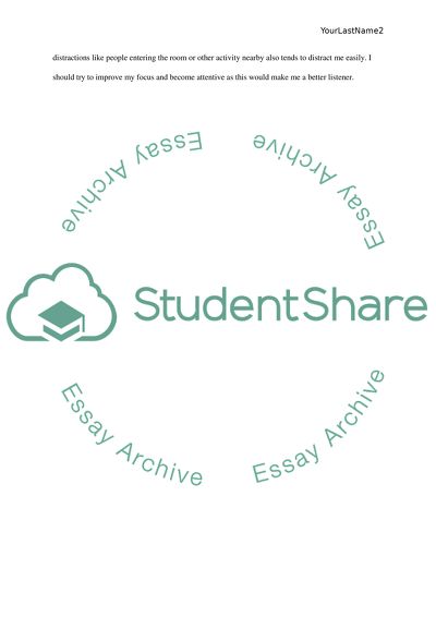 Good Listening Skills