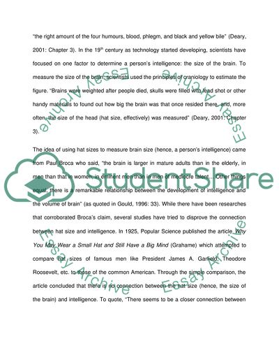 The Connection between Hat Size and Intelligence