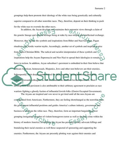 The Aryan Members in America