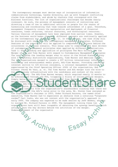 Contemporary Management Principles