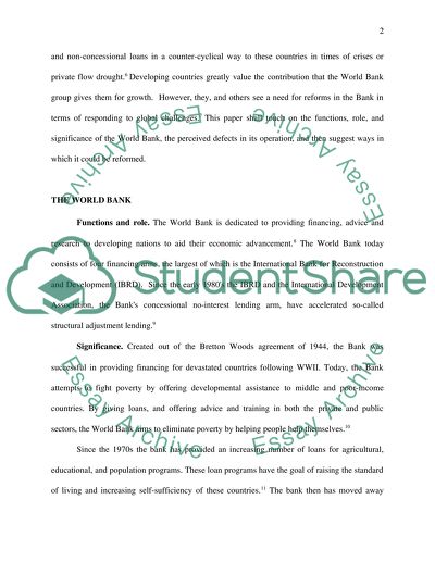 World Bank: A critical organizational review