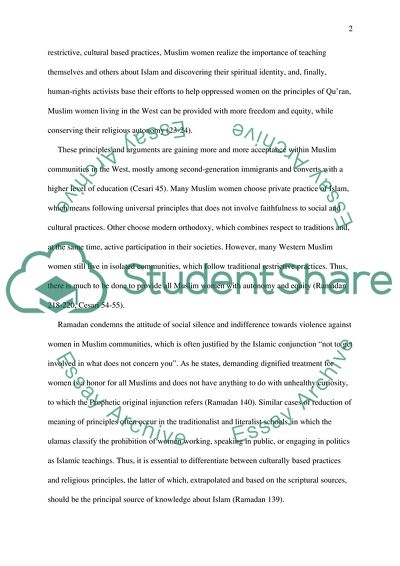 Gender Inequality within Islam