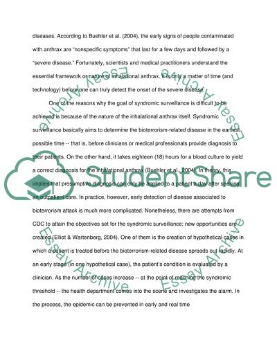 Bio-Terrorism preparedness and response Module 3 SLP MHE 507