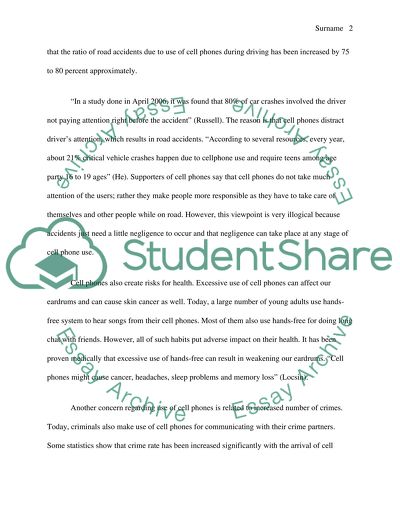 are cell phones dangerous essay