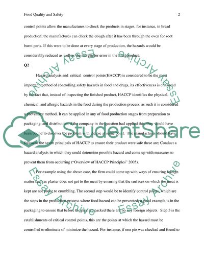 Food Quality and Safty