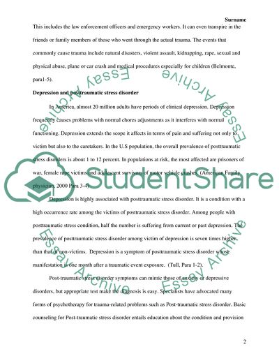 Behavioral Activation: Depression versus Post Traumatic Stress Disorder